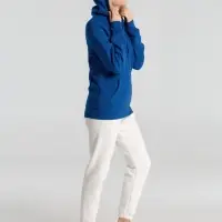 Толстовка с капюшоном унисекс King, ярко-синяя, размер XS