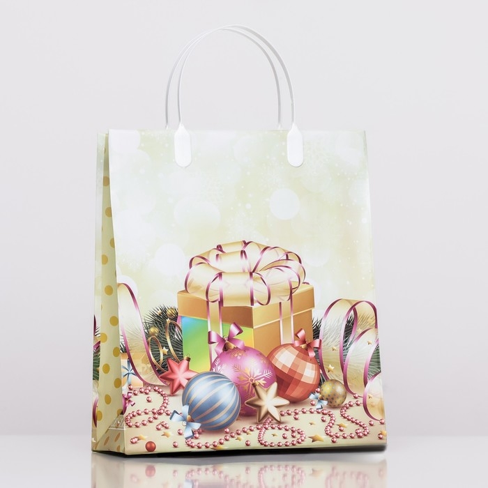 Новый год. Пакет Новый год. Пакет "Праздничный набор", мягкий пластик, 26х23 см.