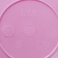 Миска пластиковая, 1.7 л, цвет МИКС