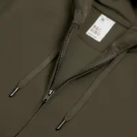 Толстовка на молнии с капюшоном унисекс King, хаки, размер XS Толстовка на молнии с капюшоном унисекс King, хаки, размер XS