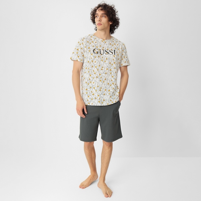 Пижама мужская (футболка и шорты) KAFTAN Gussi, р-р 50 Пижама мужская (футболка и шорты) KAFTAN Gussi, р-р 50