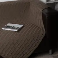 Плед Trenza, коричневый (какао)