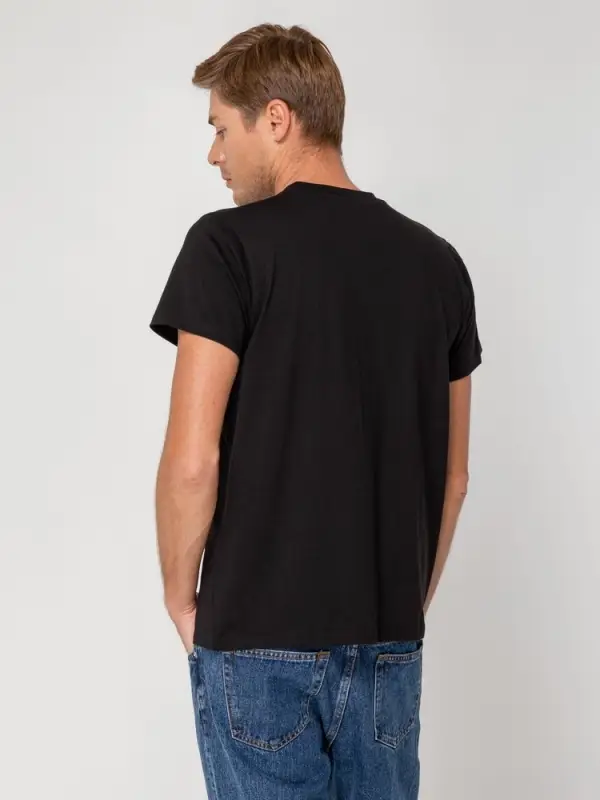 Футболка мужская T-bolka Stretch, черная, размер S