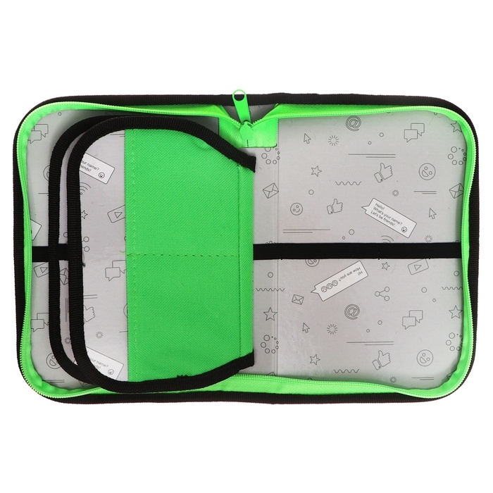 Пенал 3 секции, вкладка внутри, 140 х 210 х 40 мм, тканевый, Calligrata TOP Block Пенал 3 секции, вкладка внутри, 140 х 210 х 40 мм, тканевый, Calligrata TOP Block "Монстрики"