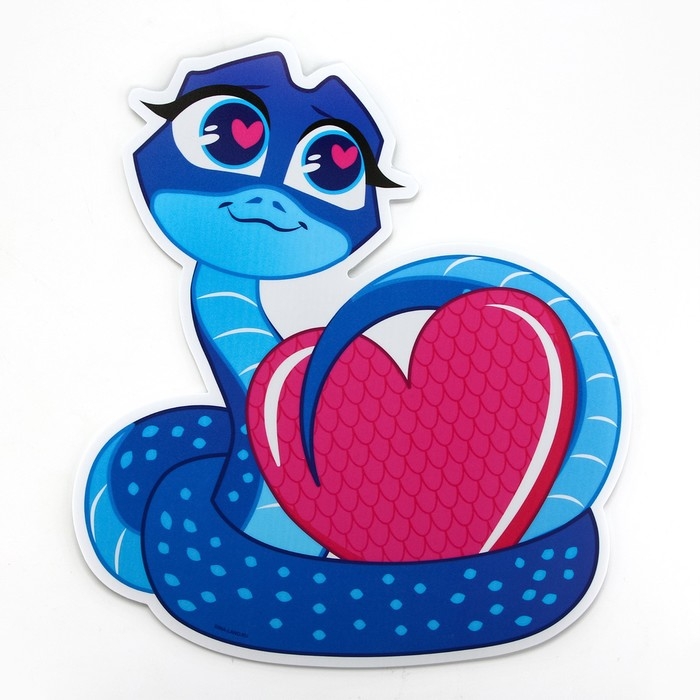 Коврик для мыши новогодний &laquo;Змейка&raquo; , на Новый год, 20,9 х 23,5 см