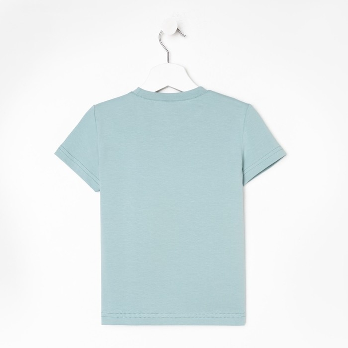 Футболка детская Basic line цвет аквамарин, рост 140