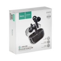 Наушники Hoco EW22 TWS, беспроводные, вакуумные, BT5.3, 30/300 мАч, микрофон, черные Наушники Hoco EW22 TWS, беспроводные, вакуумные, BT5.3, 30/300 мАч, микрофон, черные