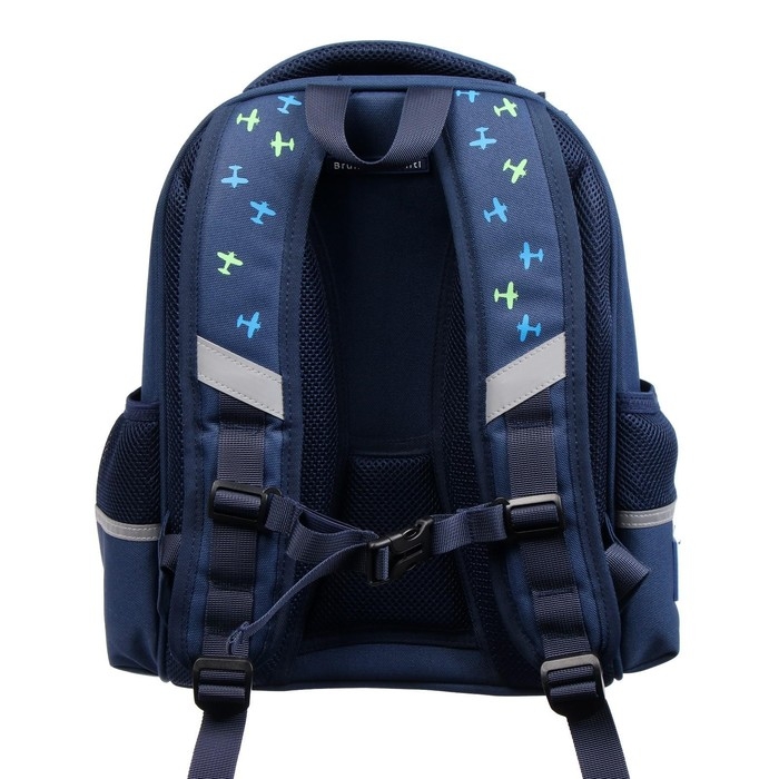 Рюкзак каркасный Bruno Visconti "Игрушки. Самолёты", 36 х 28 х 17 см, пенал в подарок