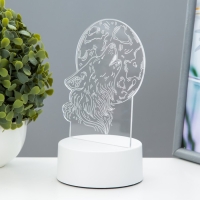 Светильник "Волк" LED белый 12х9,5х16 см RISALUX Светильник "Волк" LED белый 12х9,5х16 см RISALUX