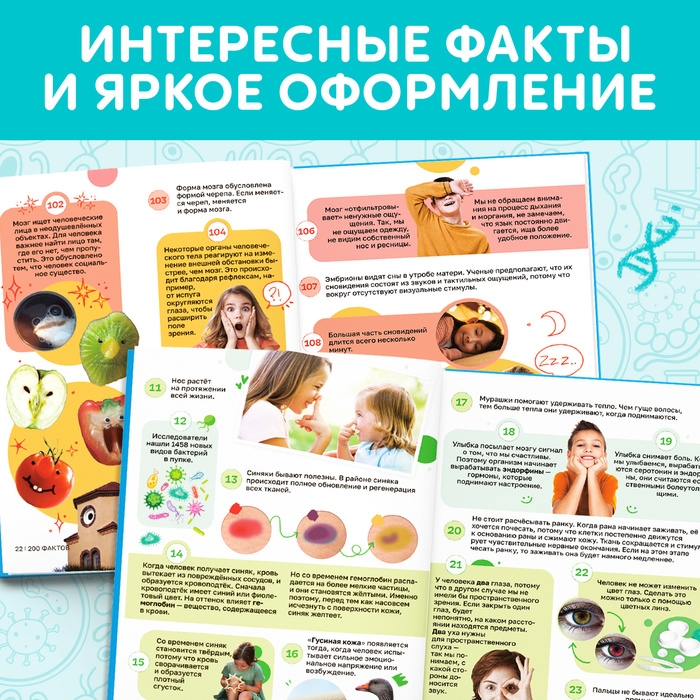 Энциклопедия в твёрдом переплёте &laquo;200 фактов о теле человека&raquo;, 48 стр.