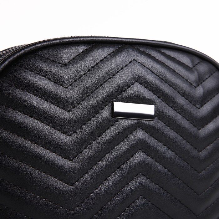 Сумка женская кросс-боди на молнии, цвет чёрный Сумка женская кросс-боди на молнии, цвет чёрный