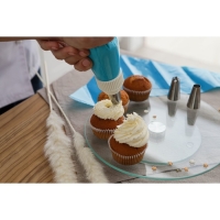 Набор кондитерский, 7 предметов: 2 мешка, 4 насадки d=2,5 см, адаптер Набор кондитерский, 7 предметов: 2 мешка, 4 насадки d=2,5 см, адаптер