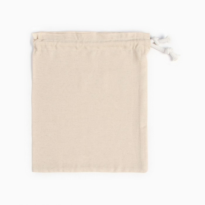 Мешочек текстильный Этель ECO, цв. молочный, 27х34 см, 70% хл, 30% лён, 190 г/м2