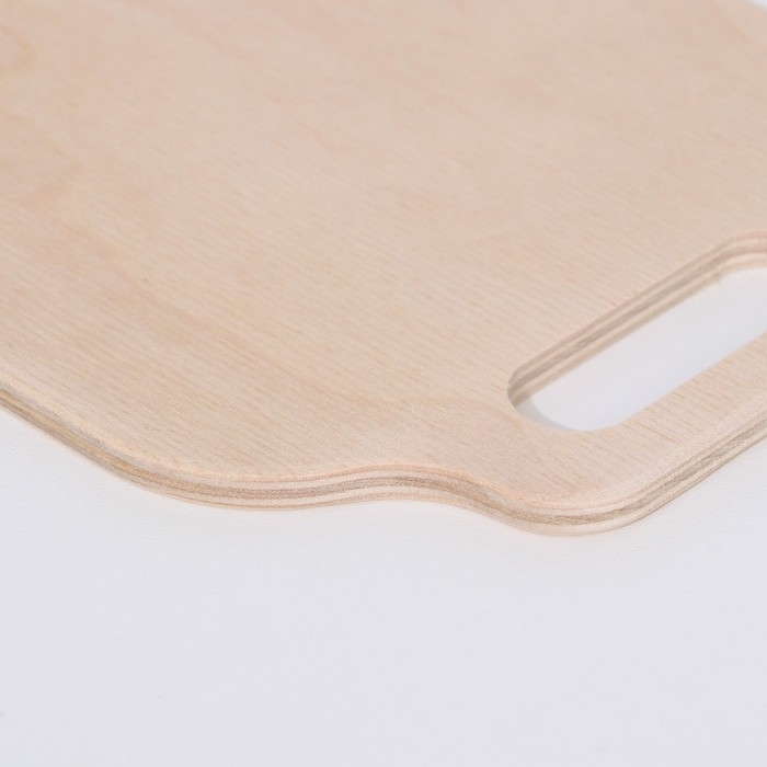 Доска разделочная деревянная "Скоба", ручка вырез, 25&times;15&times;0,6 см