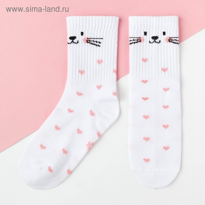 Носки детские KAFTAN «Зайка», размер 18-20, цвет белый Носки детские KAFTAN «Зайка», размер 18-20, цвет белый