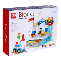 Конструктор &laquo;Полицейский участок&raquo;, 2 варианта сборки, 48 деталей