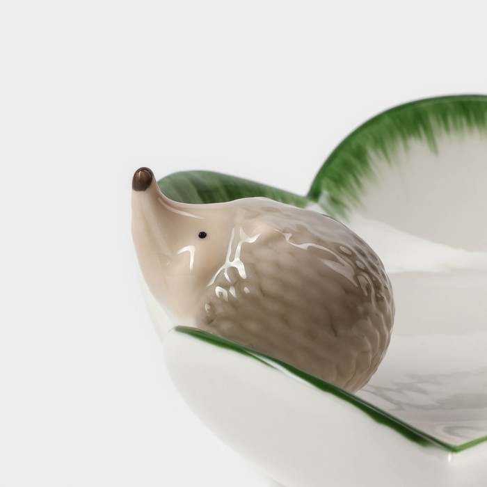 Блюдо керамическое сервировочное «Ёжик», 13,3×13×5,5 см Блюдо керамическое сервировочное «Ёжик», 13,3×13×5,5 см