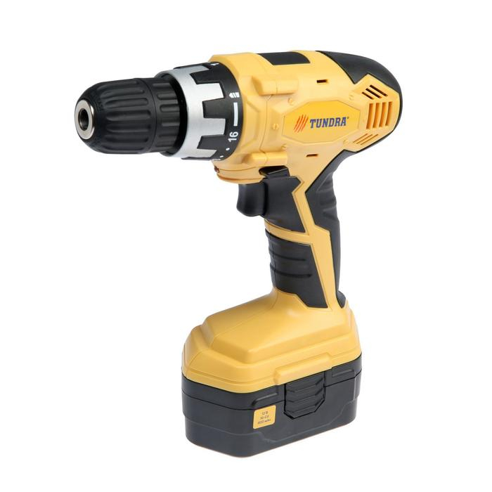 Шуруповерт ТУНДРА, патрон БЗ до 10 мм, подсветка, Ni-Cd 800 mAh 12V, 550 об/мин, 10 Н*м Шуруповерт ТУНДРА, патрон БЗ до 10 мм, подсветка, Ni-Cd 800 mAh 12V, 550 об/мин, 10 Н*м