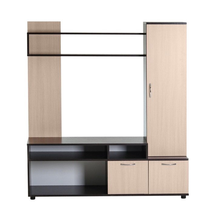 Мини-стенка Лира, 1600х1400х380, Венге/Дуб молочный