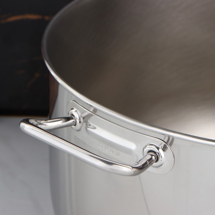 Кастрюля цельнотянутая, 35 л, d=45 см, h=21.5 см