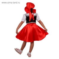 Карнавальный костюм «Красная Шапочка», блузка, юбка, шапка, р. 34, рост 134 см Карнавальный костюм «Красная Шапочка», блузка, юбка, шапка, р. 34, рост 134 см