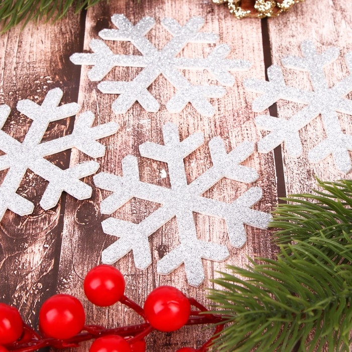Декор «Снежинки», набор 4 шт. Декор «Снежинки», набор 4 шт.