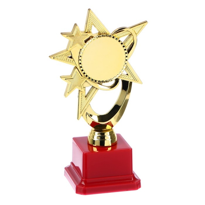 Наградная фигура «Звезда» C, подставка пластик красная, 17 х 9,5 х 6,3 см. Наградная фигура «Звезда» C, подставка пластик красная, 17 х 9,5 х 6,3 см.