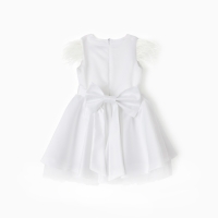 Платье нарядное детское KAFTAN, р.28 (86-92 см), белый