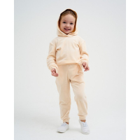 Костюм детский (толстовка, брюки) KAFTAN "Basic line" р.32 (110-116), молочный Костюм детский (толстовка, брюки) KAFTAN "Basic line" р.32 (110-116), молочный