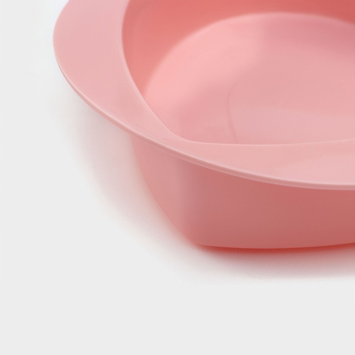 Форма для выпечки Доляна «Сердце. Круг», силикон, 22×20 см, внутренний размер 17×19,5×5 см, цвет МИКС Форма для выпечки Доляна «Сердце. Круг», силикон, 22×20 см, внутренний размер 17×19,5×5 см, цвет МИКС