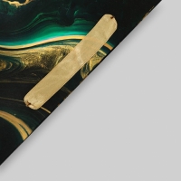 Пакет подарочный ламинированный с широким дном,"Мрамор", 25 &times; 19 &times; 18 см