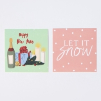 Новогодний подарочный набор Этель "Winter time", полотенце 30х60 см и аксессуары