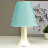 Лампа настольная 032004 1хЕ14 15Вт светло-бирюзовый d=18 см, h=28,5 см RISALUX