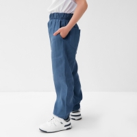 Брюки для мальчика KAFTAN Linen, р. 32 (110-116), синий Брюки для мальчика KAFTAN Linen, р. 32 (110-116), синий