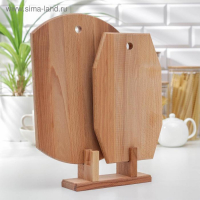 Нaбор досок разделочных из букa Премиум, 2 шт: 24,5&times;35 см, 19&times;30,5 см, мaссив букa