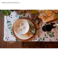 Скатерть "Доляна" Eucalyptus 180х144 см, 100% хлопок, 164 г/м2