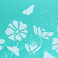 Зонт женский механический «Цветы», 8 спиц, d=95, цвет бирюзовый Зонт женский механический «Цветы», 8 спиц, d=95, цвет бирюзовый