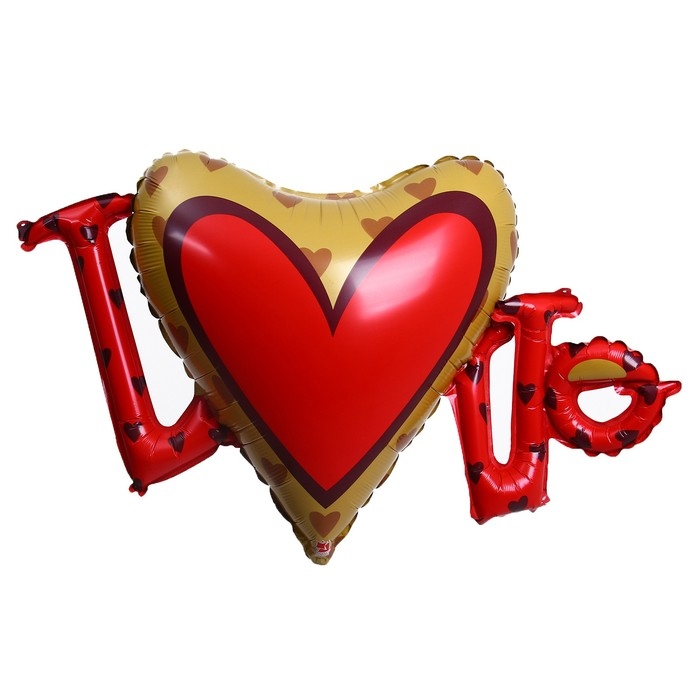 Шар фольгированный 40" &laquo;Сердце LОVE&raquo;