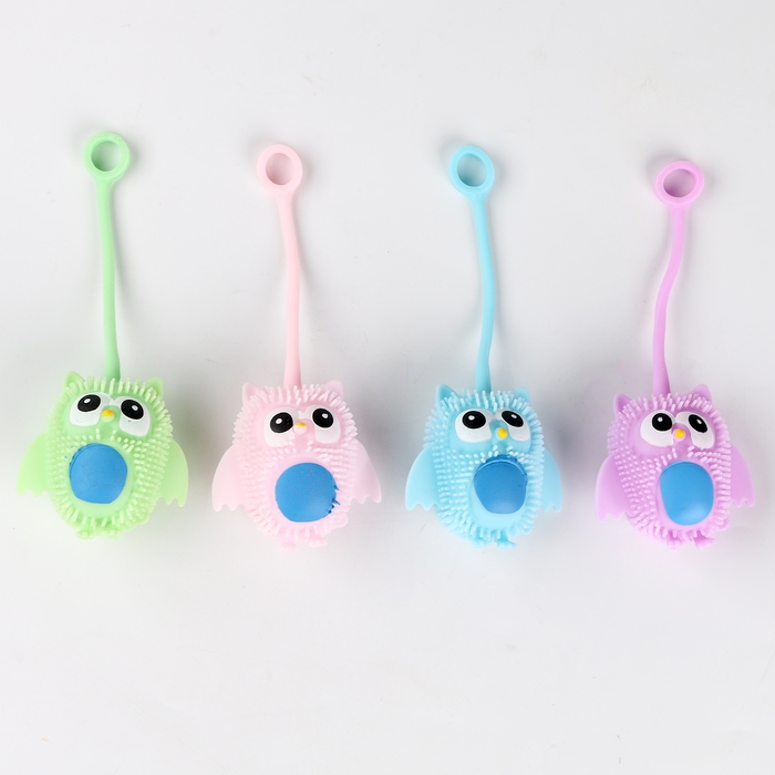 Мяч детский резиновый ёжка световой «Совушка», цвета МИКС , в шоубоксе Мяч детский резиновый ёжка световой «Совушка», цвета МИКС , в шоубоксе