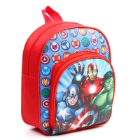 Рюкзак детский для мальчика с карманом, 23&times;19&times;6 см, Мстители