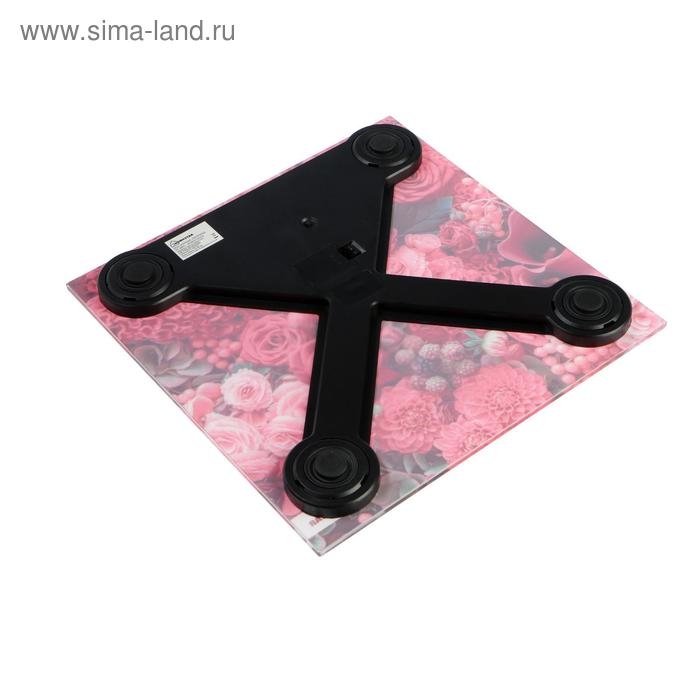 Весы напольные HOMESTAR HS-6001L, электронные, до 180 кг, 1хCR2032, стекло