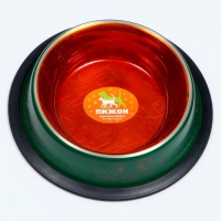 Миска с нескользящим основанием декоративная цветная, 230 мл, зелёная Миска с нескользящим основанием декоративная цветная, 230 мл, зелёная