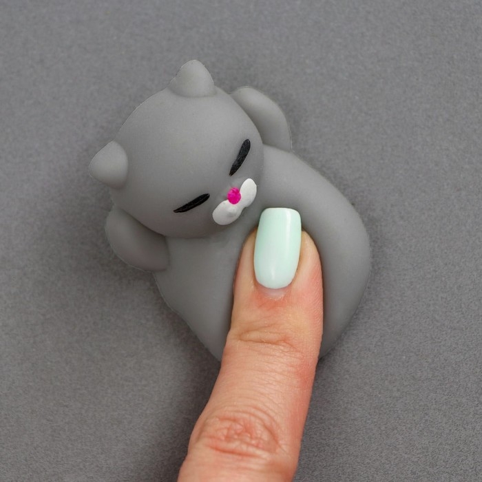 Мялка-антистресс &laquo;Кошечка&raquo;, цвет серый