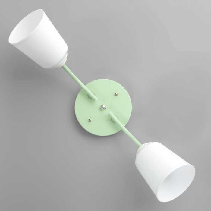 Люстра Люстра "Онлайн" (цил.) 2х15Вт Е27 МОДЕЛЬ:BR 00282 мятный 50х15х15см