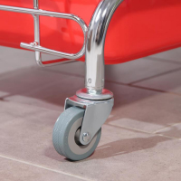 Тележка уборочная одноведерная, с отжимом, 23 л, хромированная рама Тележка уборочная одноведерная, с отжимом, 23 л, хромированная рама