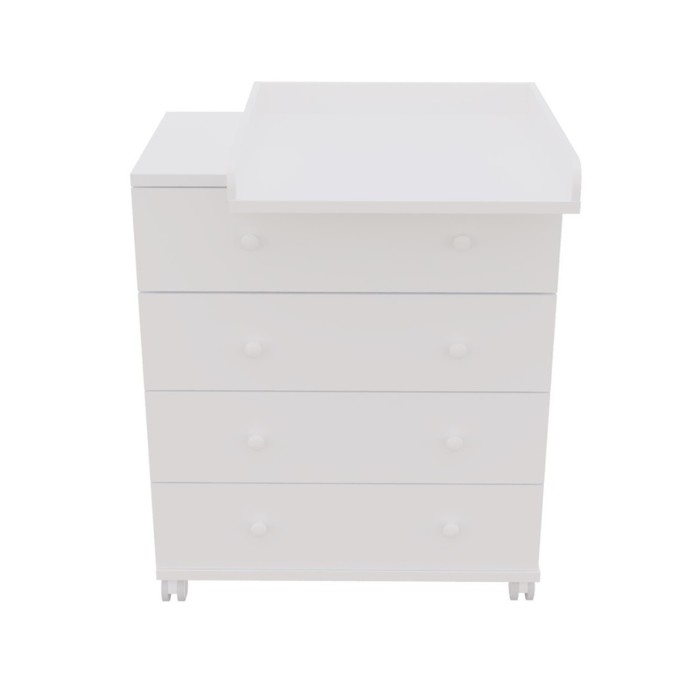 Комод пеленальный детский ИНКАНТО 800/4, 80х45х94 см., 4 ящика, цвет белый