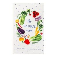 Набор кухонных полотенец Доляна Love vegan, 35х60см-4шт, 100% хлопок