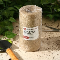 Шпагат джутовый для подвязки растений, 300 м, 1200 текс, 2 нити, джут, Greengo Шпагат джутовый для подвязки растений, 300 м, 1200 текс, 2 нити, джут, Greengo