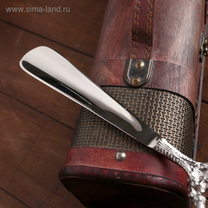 Ложка для обуви Ложка для обуви "Кольцо" алюминий 25х5х1 см