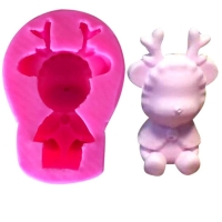 Молд силикон 3D "Оленёнок" 8,5х4х3 см Молд силикон 3D "Оленёнок" 8,5х4х3 см